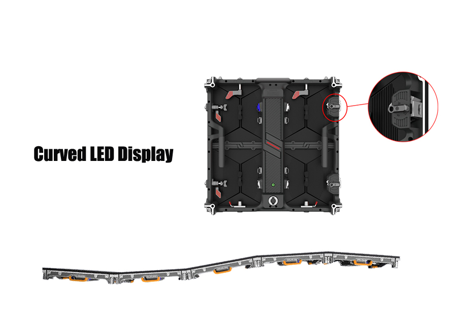 böjd LED-display