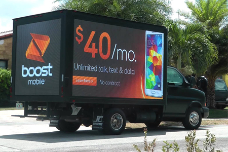 LED billboard truck for sale	