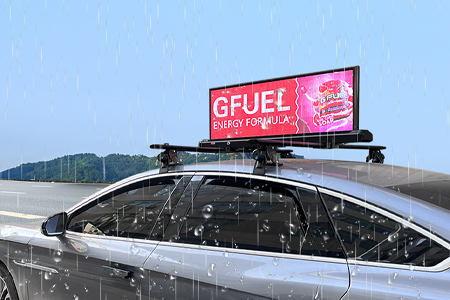 waterproof of car top led advertising	